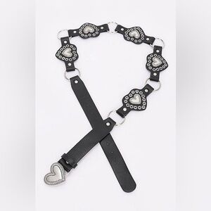 66A. Heart Grommets Belt